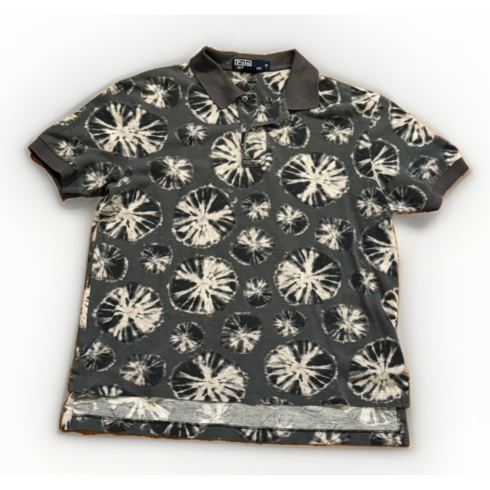 Vintage 90s Polo Ralph Lauren Tie Dye Shirt M Hawaiian Diamond RRL Rare